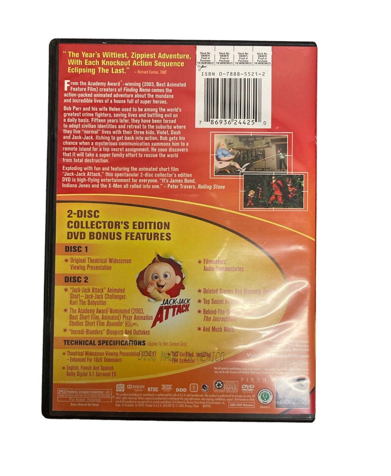 The Incredibles (2-Disc DVD Collector's Edition) PIXAR Disney