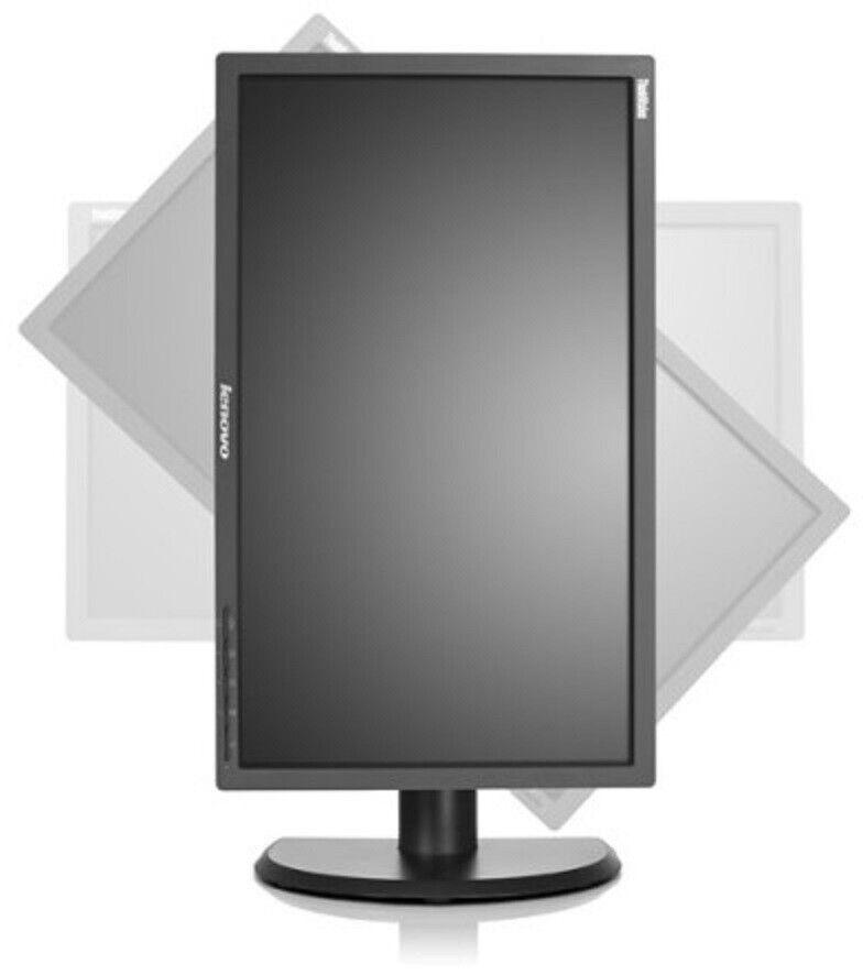 Lenovo 23" Monitor 1920x1080 FHD 60Hz LCD VGA DP DVI - FULL Tilt, Swivel & Pivot