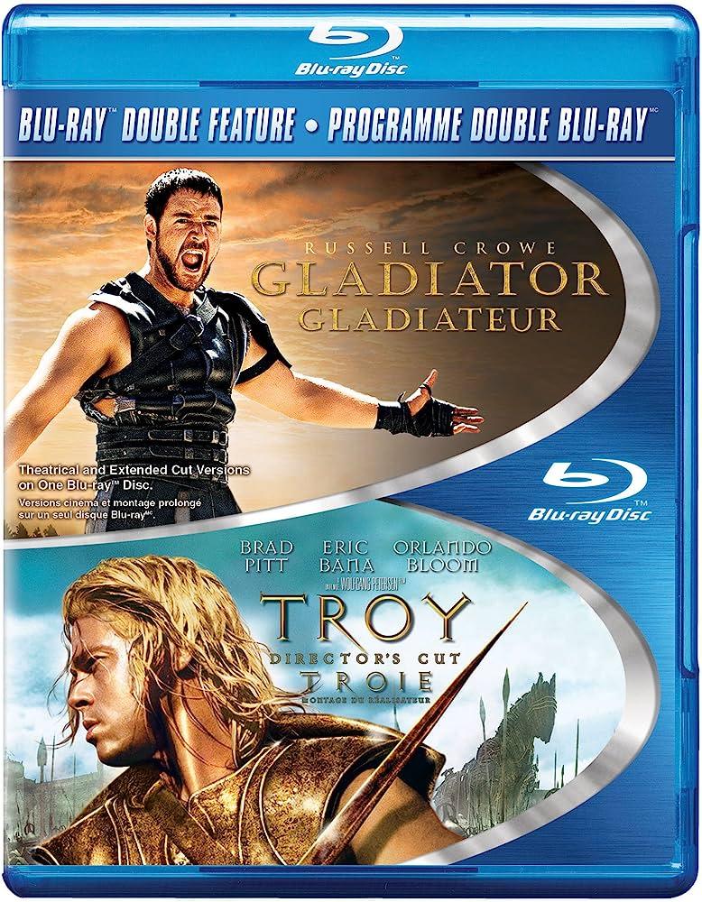 Double Feature - Gladiator & Troy, Director's Cut (Blu-ray)