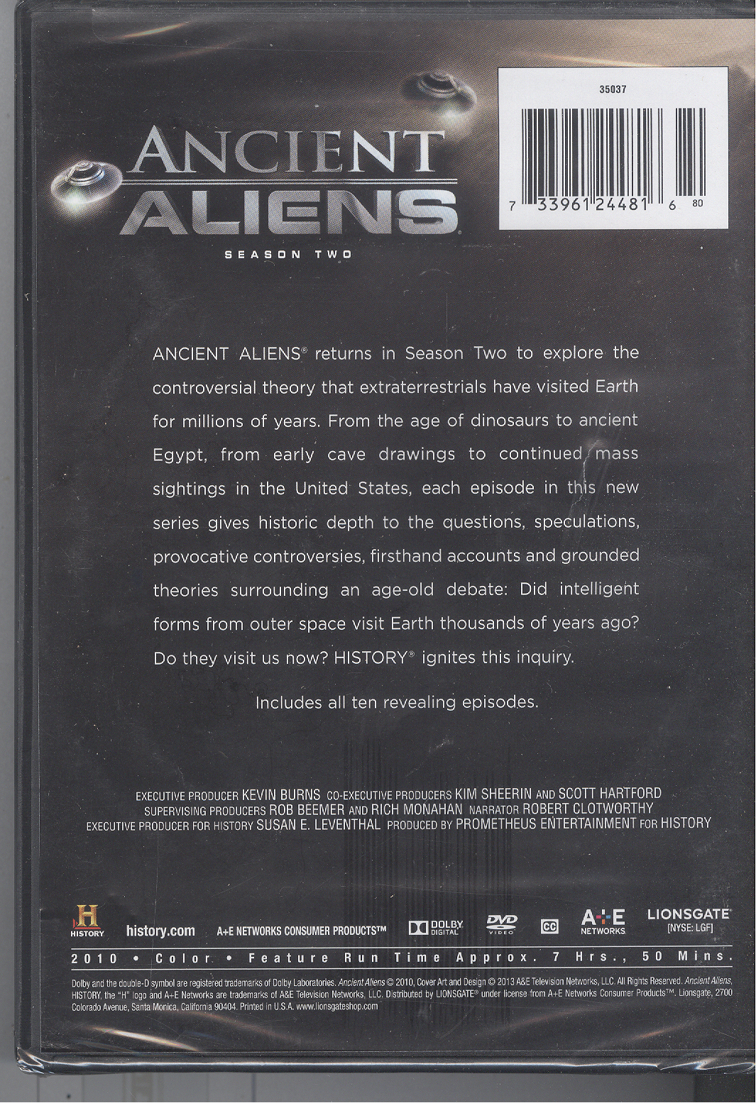 BRAND NEW SEALED - Ancient Aliens Season 2 (DVD, 3-Discs) History Channel