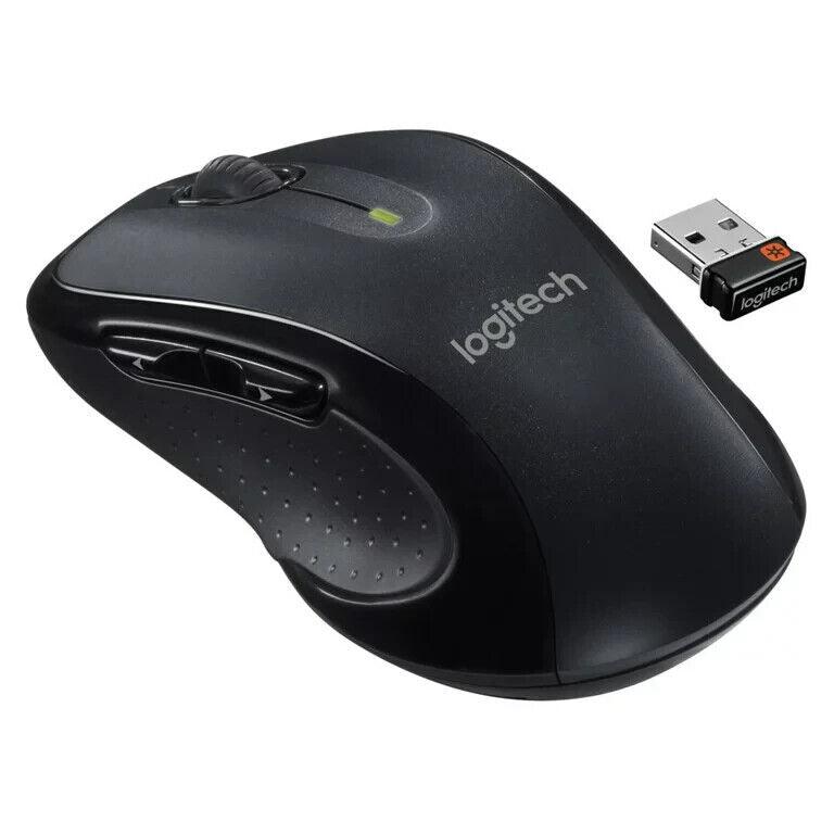 Logitech 910-005486 2.4 GHz Advanced Full-Size Wireless Mouse - Black