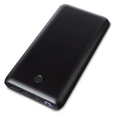 Onn WM8010 Dual USB Port Portable 20000mAh Battery Power Bank, Black