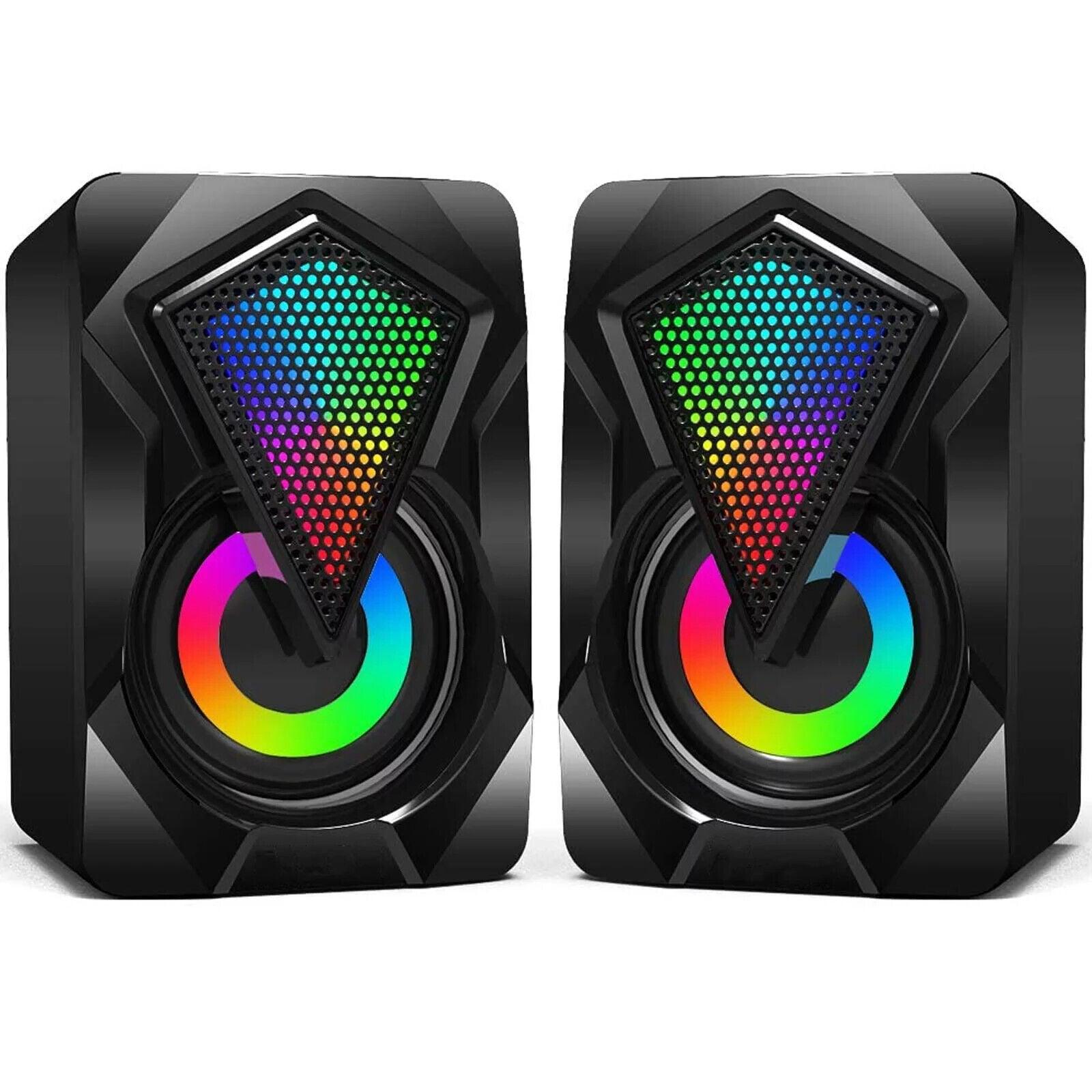 X2 Active Desktop Speakers 2.0 USB Mini RGB 3.5mm 130cm