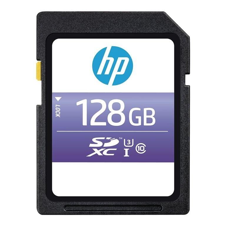 HP 128GB sx330 Class 10 U3 SDXC Flash Memory Card - 95MB/s, 4K UHD Full HD UHS-I