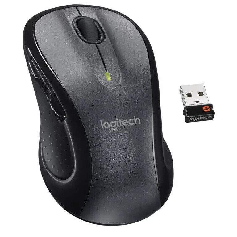 Logitech 910-005486 2.4 GHz Advanced Full-Size Wireless Mouse - Black