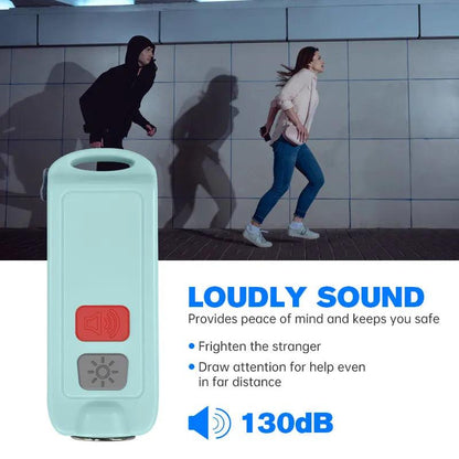 130Db Safe Sound Led Keychain Emergency Personal Self Defense Siren Safety Alarm For Women Keychain