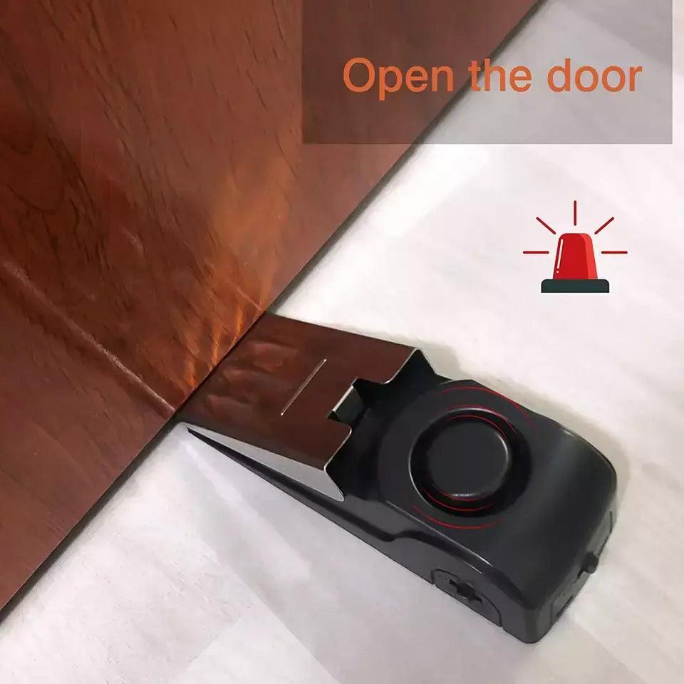 Factory Hot Sale Portable Anti-theft Security Emdmak Door Stop Alarm with 120db Door Alarm Stopper Hardware Accessories