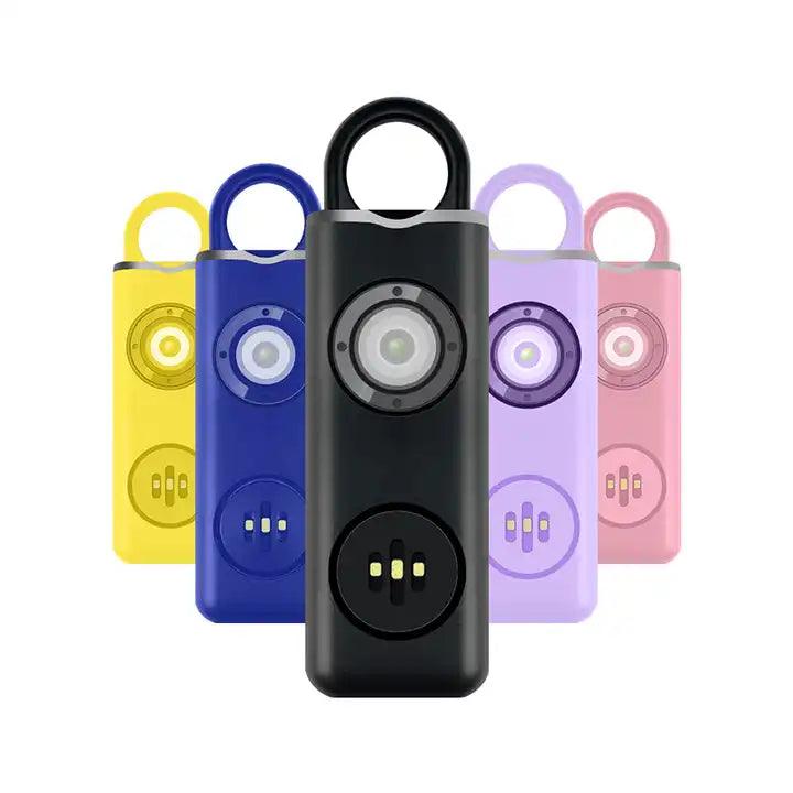 Mini Panic Self Defense Emergency Siren Safety Personal Alarm Keychain with Led Light for Women