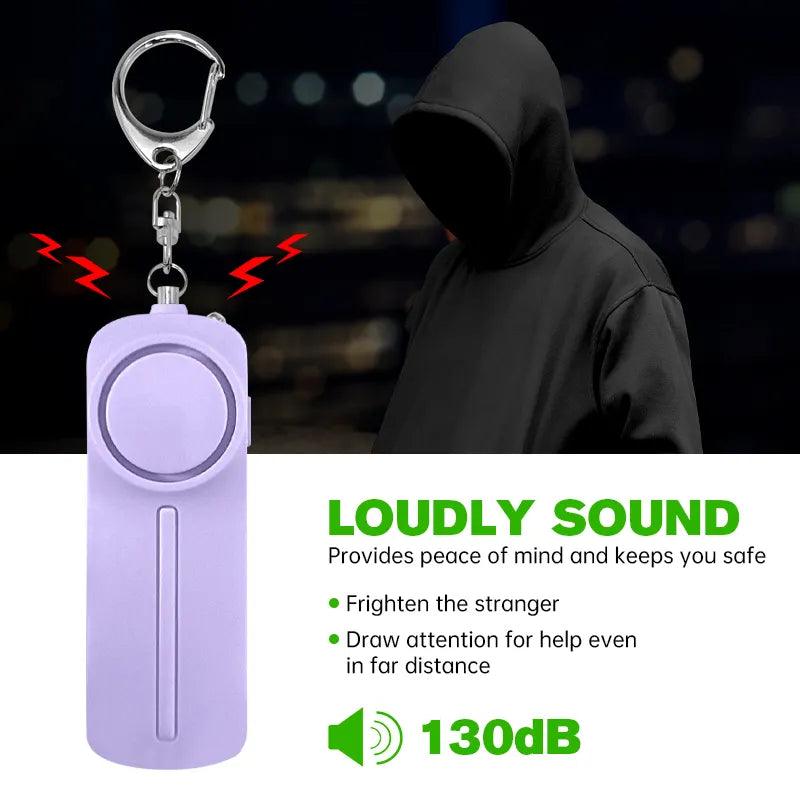 Mini Anti Attack SOS Alarm 130Db Loudness Protection Emergency Self Defence Personal Alarm for Women