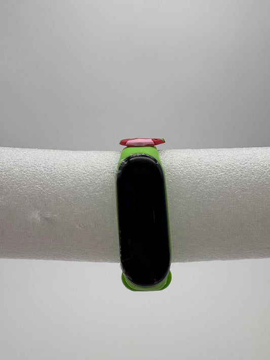 Smart Watch M8 Silicone Heart Rate Sport Watch for Kids- Green With Watermelon