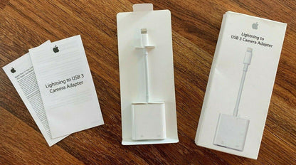 Apple Lightning to USB 3 Camera Adapter | Genuine OEM | A1619 MK0W2AM/A USB3