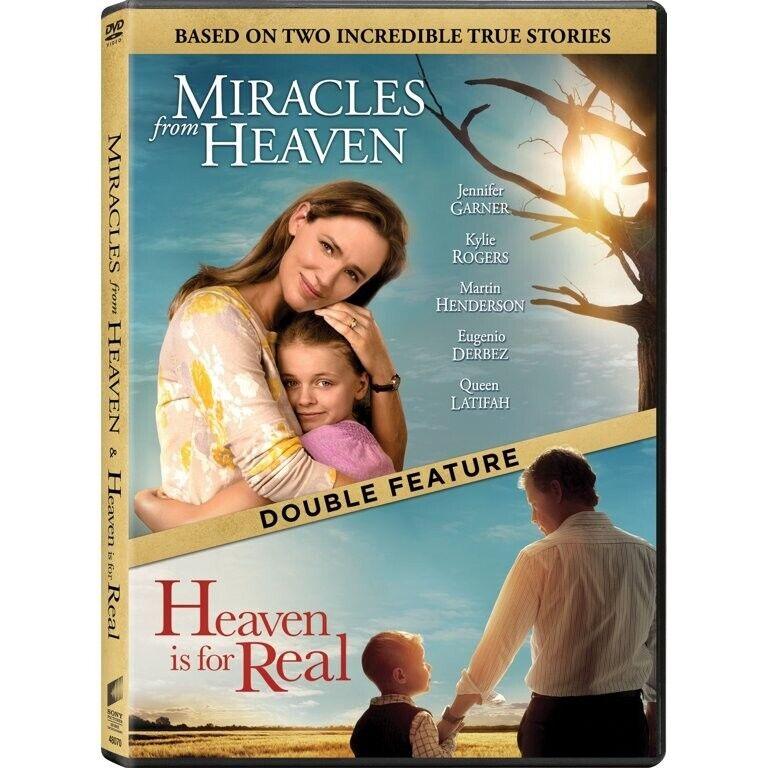 Miracles From Heaven & Heaven is for Real (DVD, Double Feature) Jennifer Garner