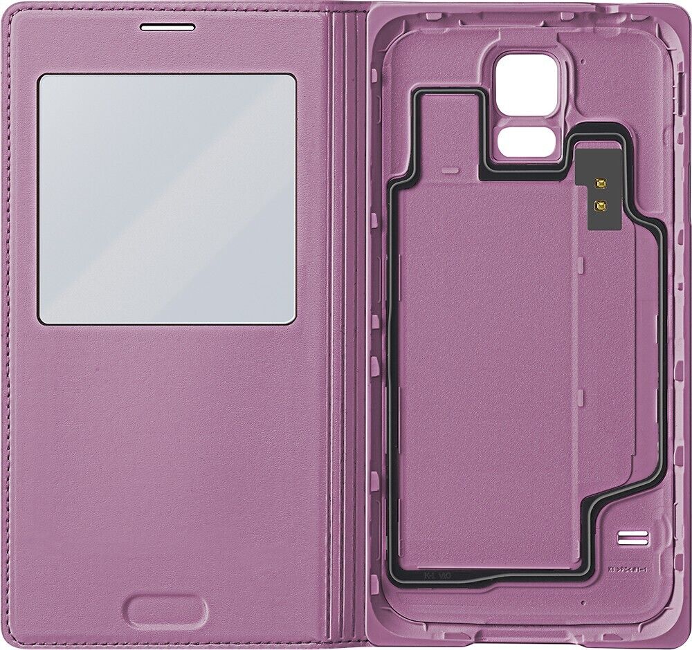 Samsung S-View Flip Cover for Samsung Galaxy S5 - Pink