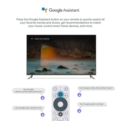 Onn Android Google TV 4K UHD Streaming Box w/ Voice Remote Control & HDMI Cable