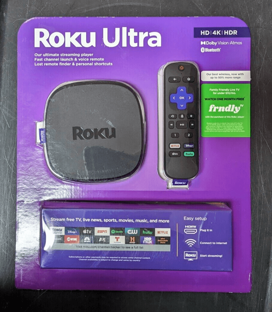 Roku HD | 4K | HDR | UHD Streaming Media Player - Black