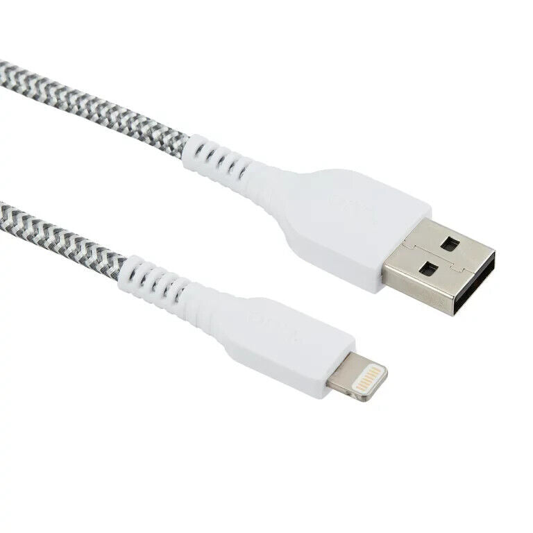 Onn 6ft Braided Lightning to USB Charge & Sync Charging Cable Cord
