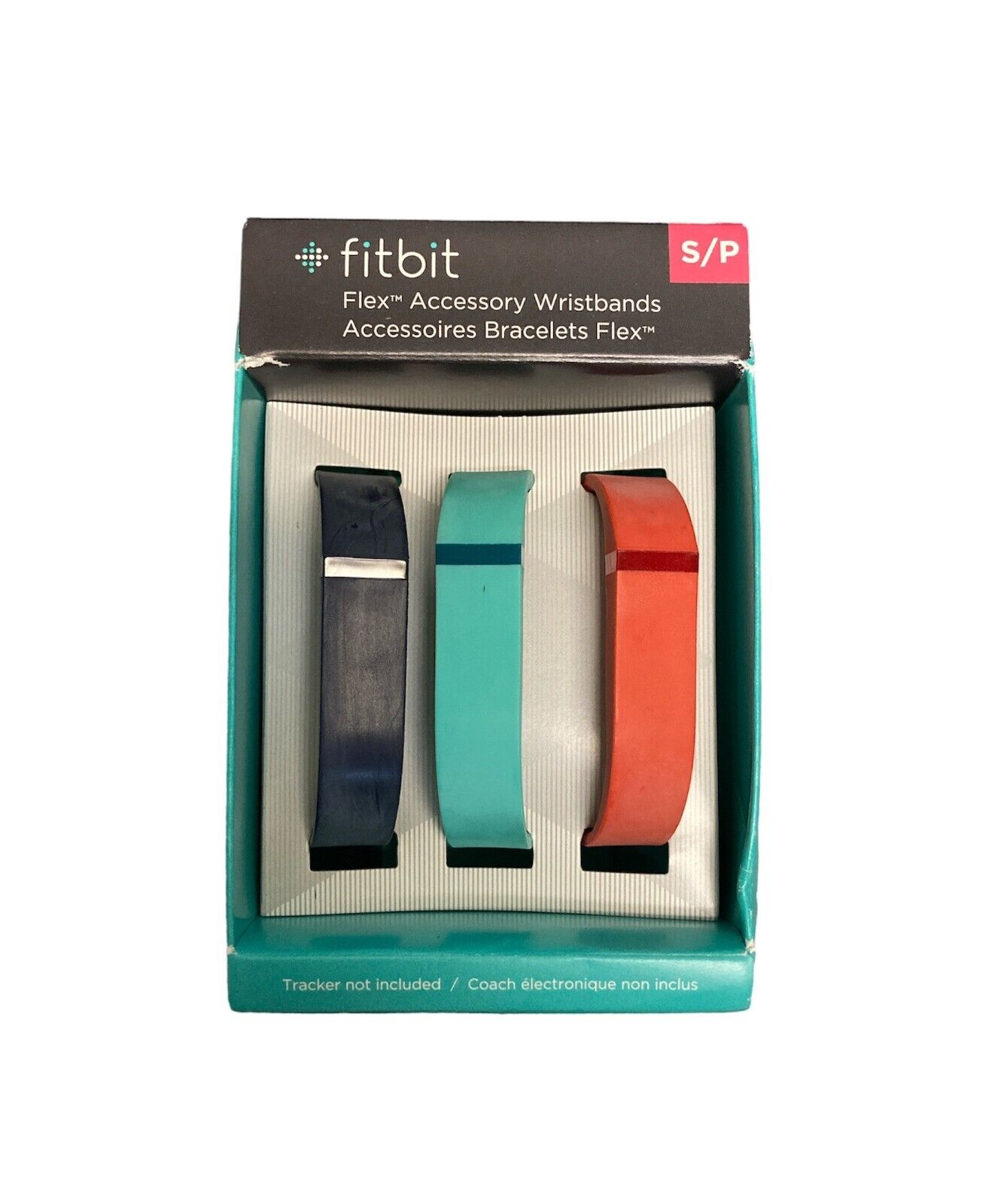 Fitbit Flex Accessory Wristbands 3-pack W/ 1 Interchangeable Clasp Size S/P