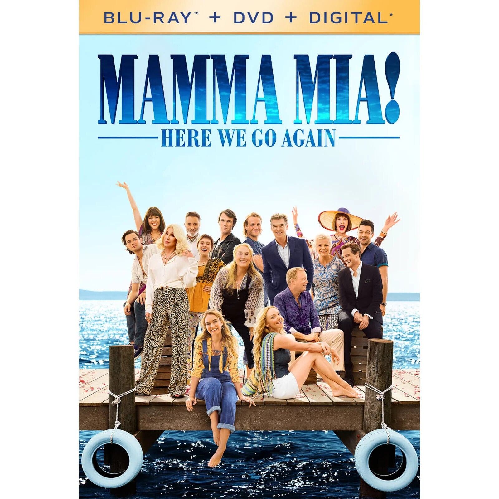 BRAND NEW SEALED! Mamma Mia!: Here We Go Again [Blu-ray + DVD + Digital
