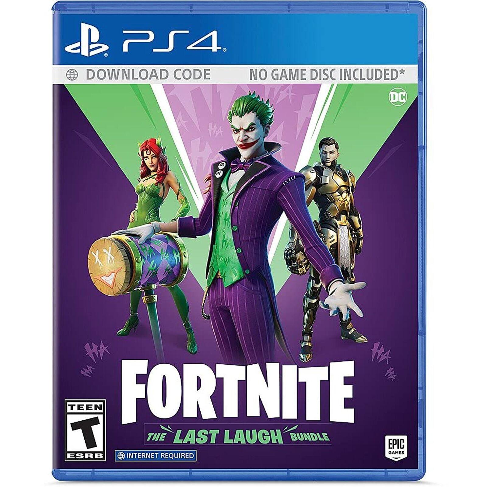 NEW! Warner Brothers Fortnite: The Last Laugh Bundle - PlayStation 4/PS4 DAMAGED