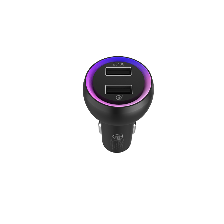 Auto Drive USB Car Charger With Pulsing Light Locate Car W/App And More VC-6019D