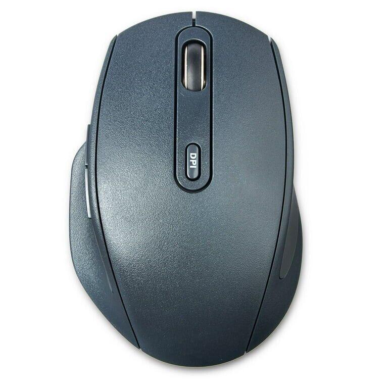 Onn Wireless Bluetooth Ergonomic Mouse with Adjustable DPI, Large - Black