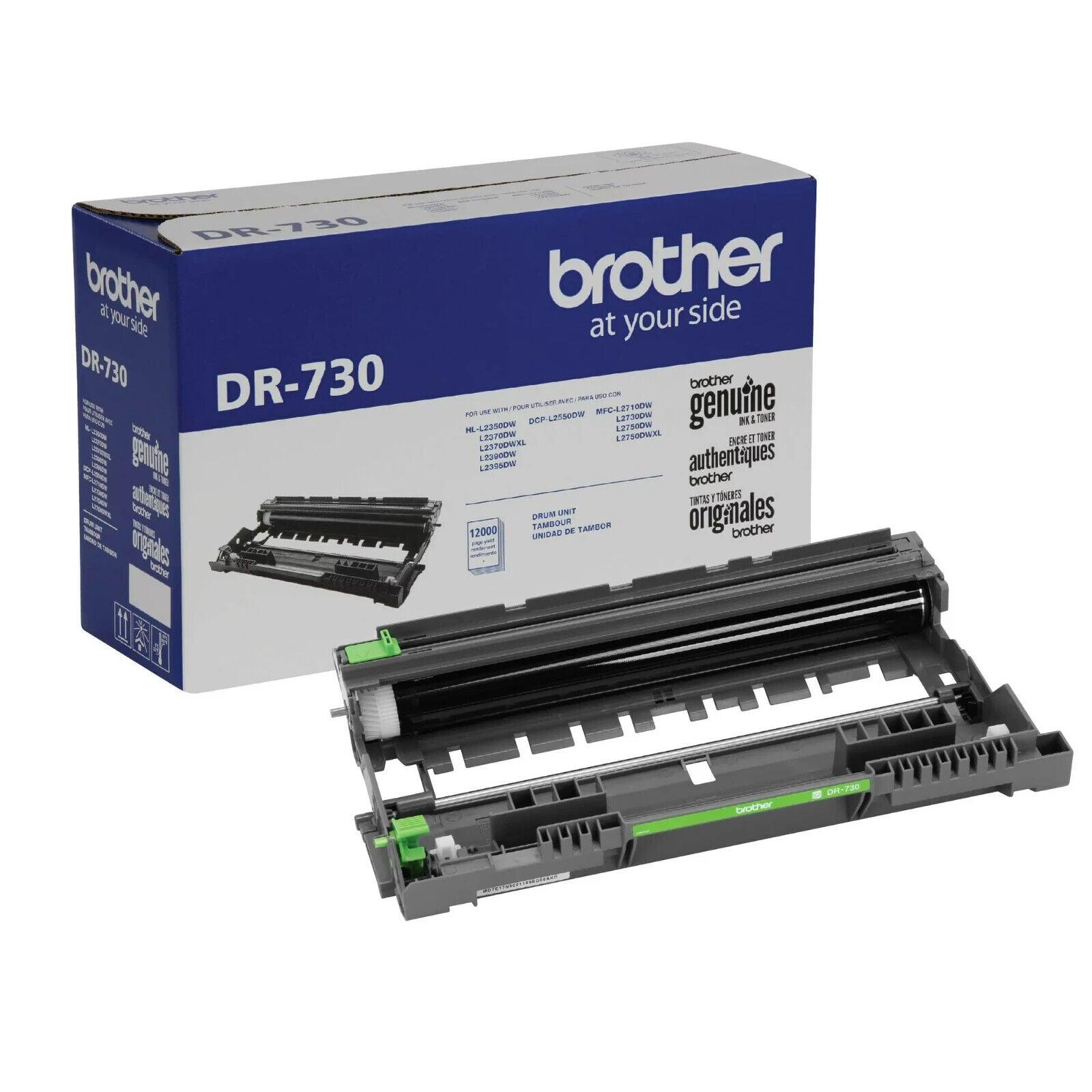 Brother Genuine Ink & Toner DR730 Drum Unit - Black