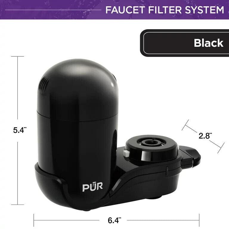 PUR Faucet Filtration System Black Filter Mount FM2000B Easy Attach - NO FILTER