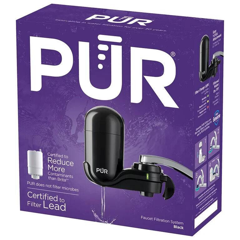 PUR Faucet Filtration System Black Filter Mount FM2000B Easy Attach - NO FILTER