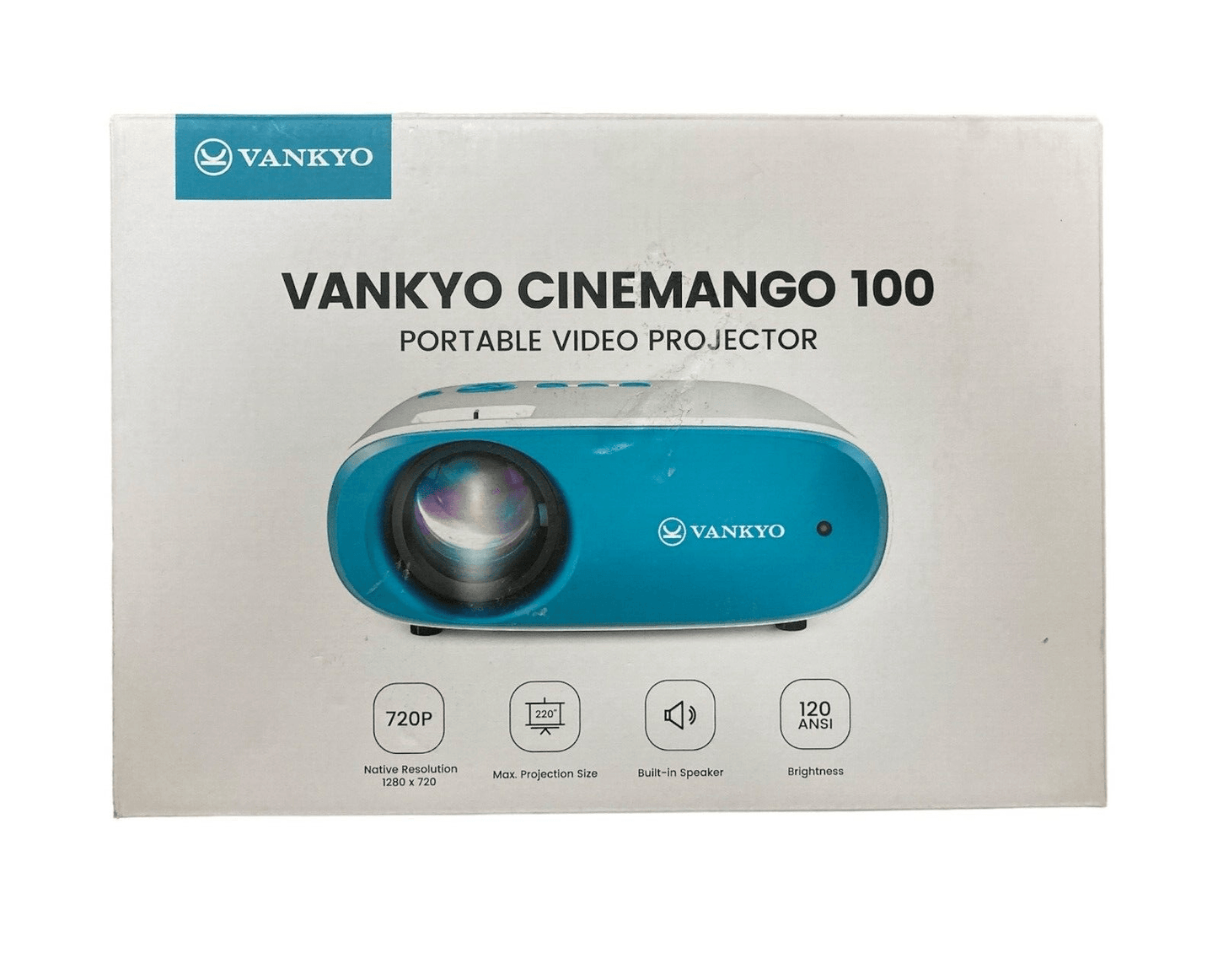 VANKYO Cinemango Portable Video Projector 1280 x 720p 100 HD LED Projector READ
