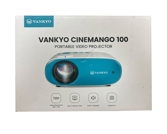 VANKYO Cinemango Portable Video Projector 1280 x 720p 100 HD LED Projector READ