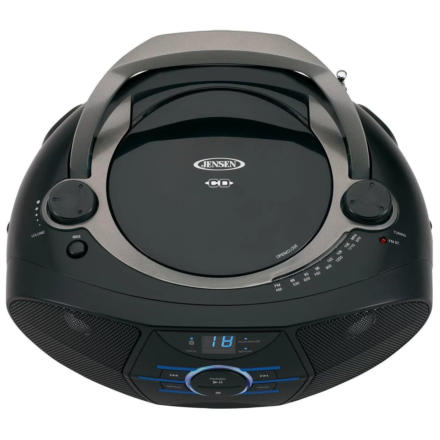 JENSEN Portable Bluetooth Radio CD Player with AM/FM Stereo CD-560C