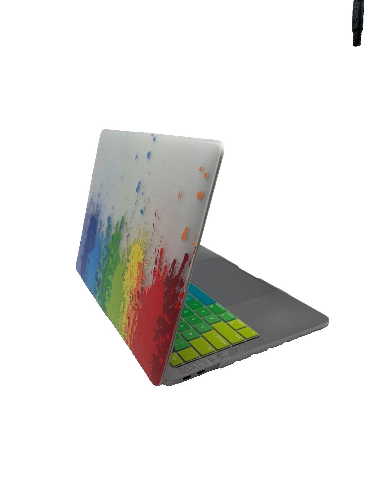 For MacBook Pro Retina 13" Hard Shell Cover - Paint Splashes w/Keyboard cover