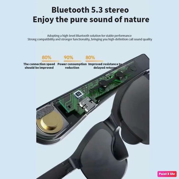 Smart Glasses Bluetooth Sunglasses, Smart Sunslasses Touch Control Music Calling