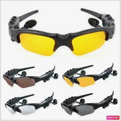 BTglasses Smart Glasses, Bluetooth Sunglasses, Built-in Mic, Yellow Lenses