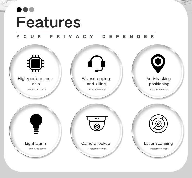 Anti-Spy Wireless RF Signal Detector GPS Camera, Eavesdropping Device