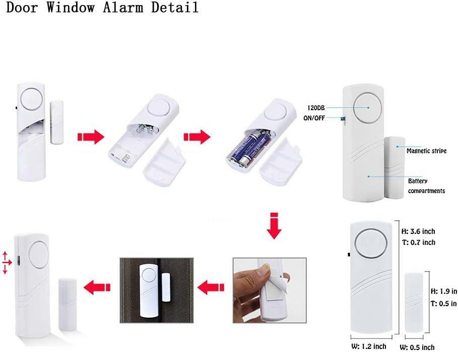 Magnetic Window Alarm Sensor for Home Security- System Anti-Theft Security