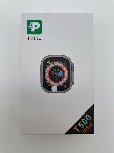 FitPro T500  U L T R A  Smart Watch, 45mm Silicone Watch Band - WHITE
