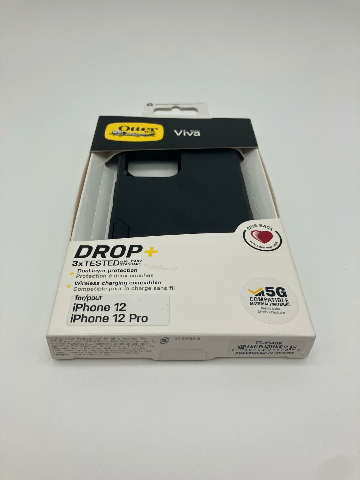 OtterBox Viva Series iPhone 12  iPhone 12 Pro Case Drop Tested 77-65409 - Black