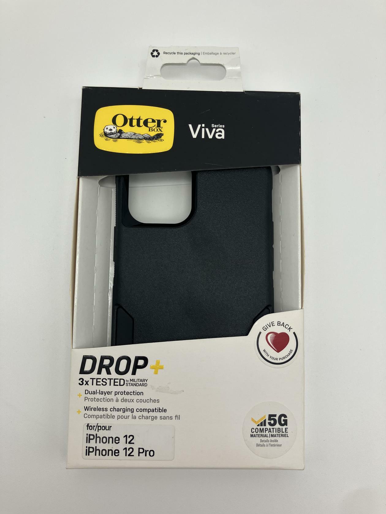 OtterBox Viva Series iPhone 12  iPhone 12 Pro Case Drop Tested 77-65409 - Black