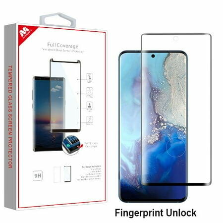 Mybat Full Coverage Tempered Glass Screen Protector For Samsung Galaxy S20 Black