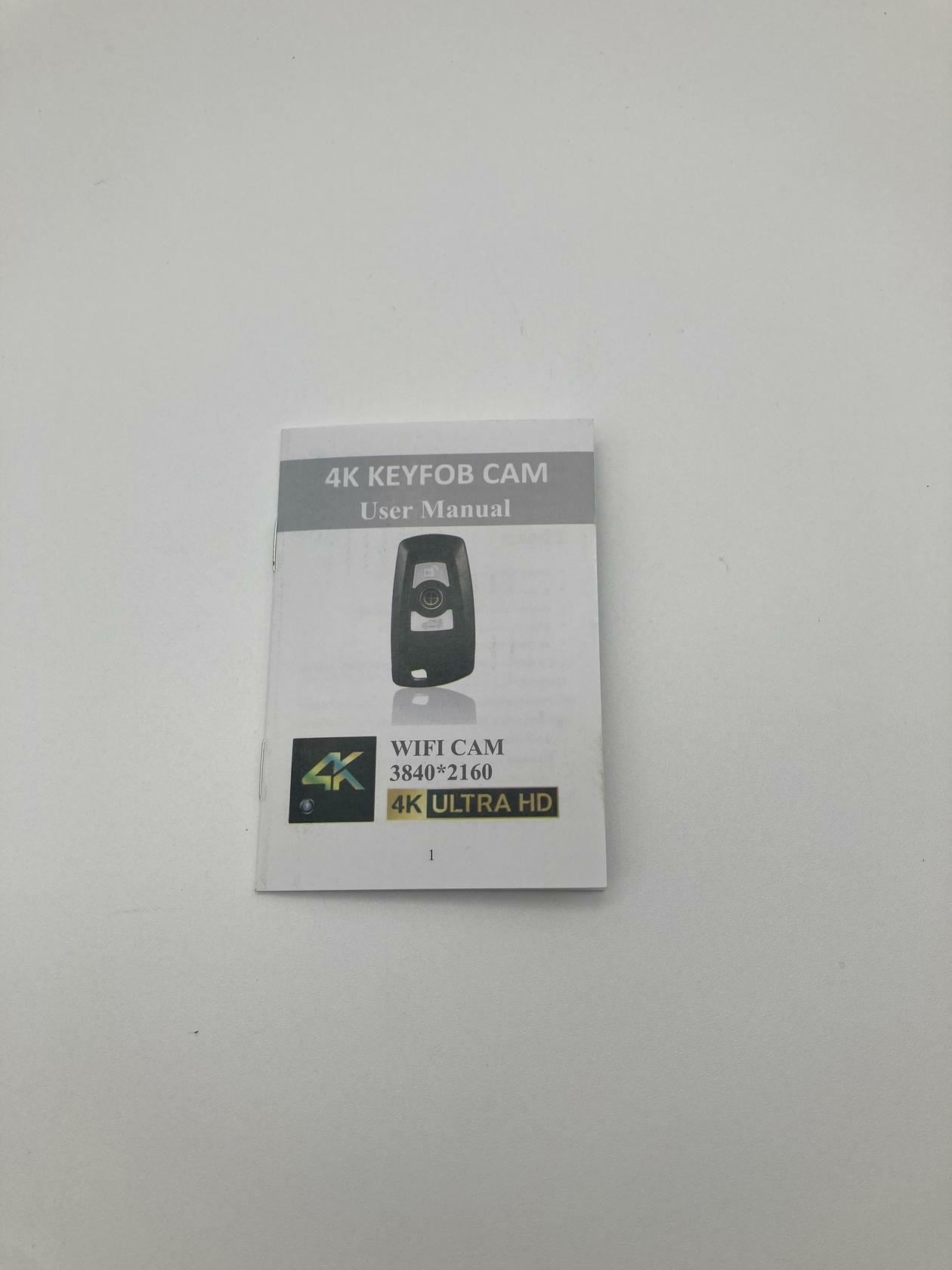 4K Key Fob Covert WIFI Camera, 3840*2160 Ultra HD, Frame Rate Up To 120 FPS