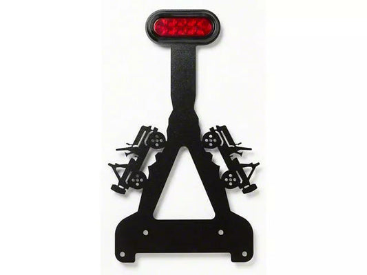 GraBars Classic LED Third Brake Light w/ Logo; Fixed; for '87-'18 Wrangler