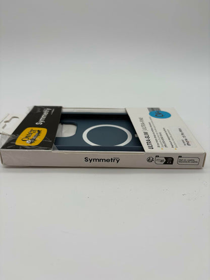 OtterBox iPhone 15 Pro MAX Symmetry Series Case (Blue), Snaps to MagSafe,