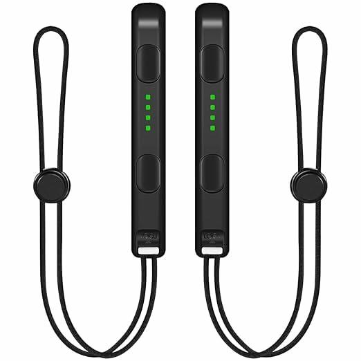 Wrist Strap for Switch Joycon – 2 Pack Lanyard Replacement Parts ~ Black