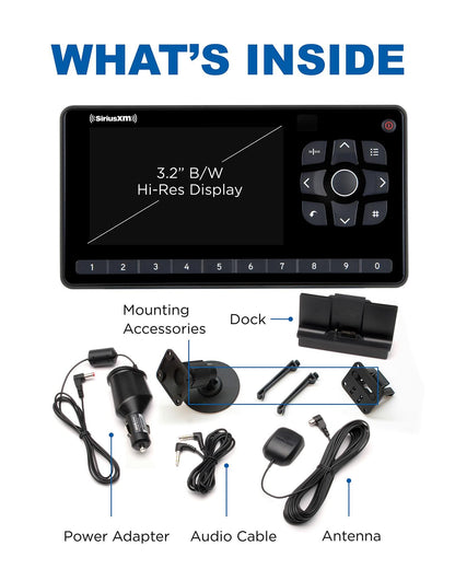 SiriusXM - Onyx EZR Satellite Radio with Vehicle Kit - Black Model:SXEZR1V1