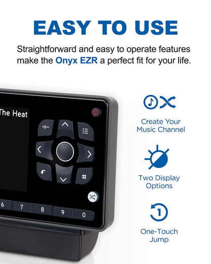 SiriusXM - Onyx EZR Satellite Radio with Vehicle Kit - Black Model:SXEZR1V1