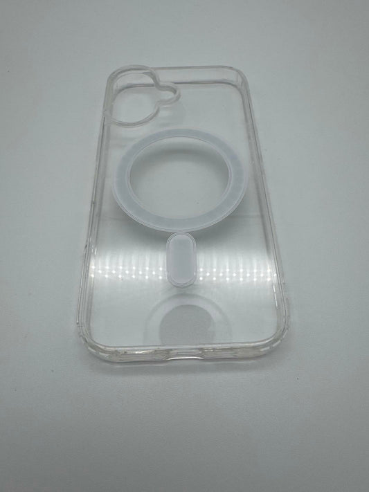 Silicone Magnetic Clear Case For iPhone 16 with MagSafe feature