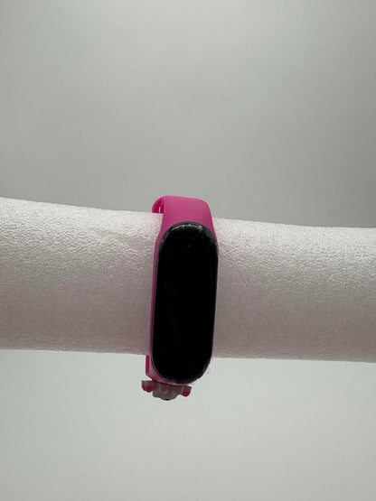 Smart Watch M8 Silicone Heart Rate Sport Watch for Kids- Pink With White Bunny