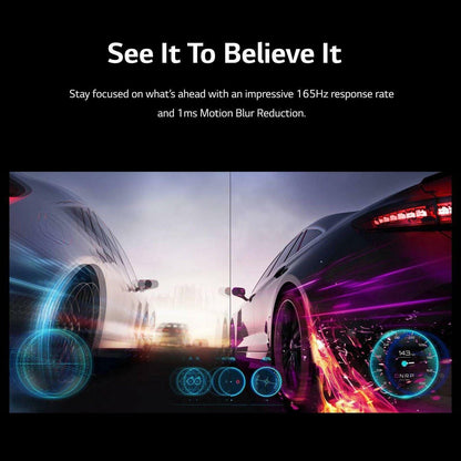 LG 27” UltraGear FHD 1ms 165Hz Gaming Monitor w/AMD FreeSync/Game Mode 27GQ40W-B