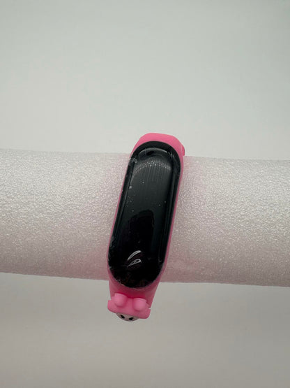 Smart Watch M8 Silicone Heart Rate Sport Watch for Kids- Pink With Lollipops